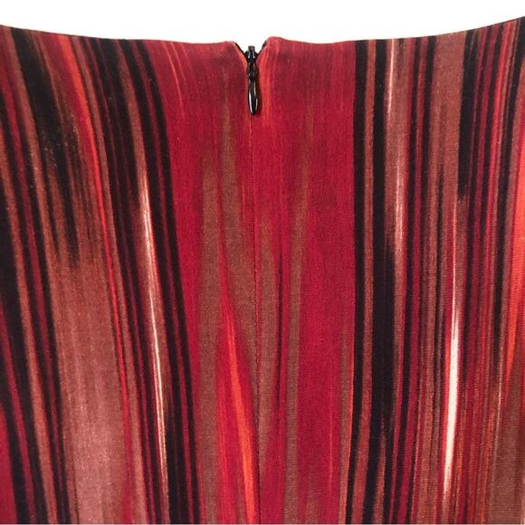 Anne Klein Faux Wrap Stretch V-Neck Midi Cocktail Dress Women’s Size 6 Y2k Sexy - Picture 4 of 7